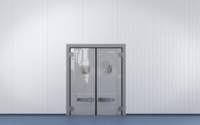 Puerta batiente o vaivén industrial