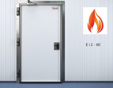 Puerta frigorífica pivotante cortafuego