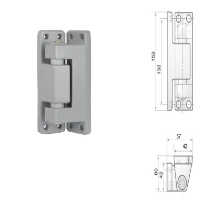 bisagra puerta frigorifica pivotante