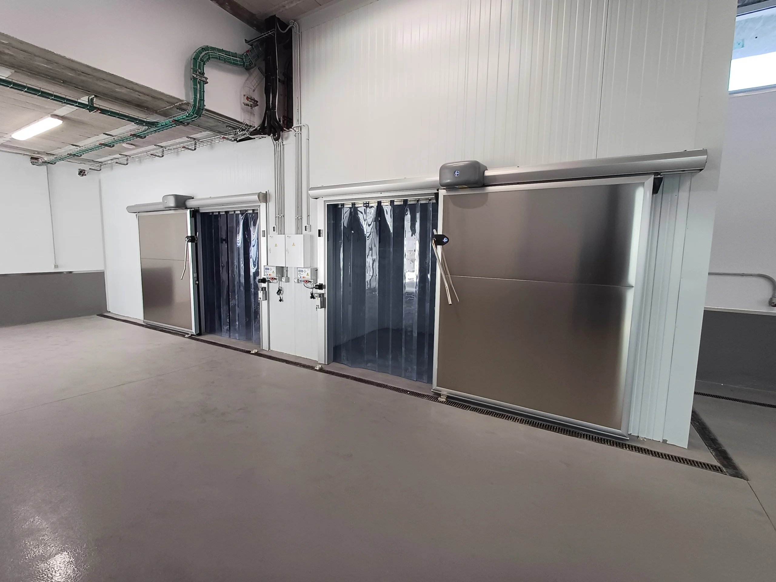 Puerta frigorífica corredera industrial